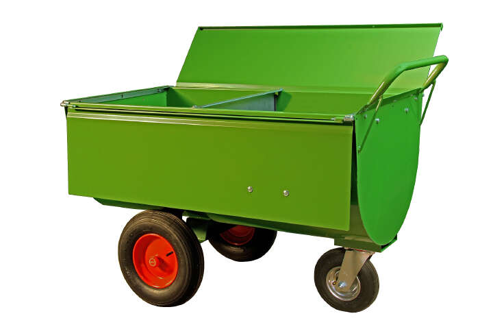 GROWI Futterwagen mit Trennwand und Deckel